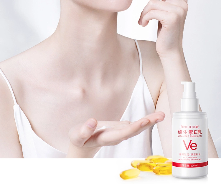 Bingju Skin Care Hydrating Vitamin E Whitening Body Lotion Emulsion Moisturizing Brightening Hand Face Body Cream