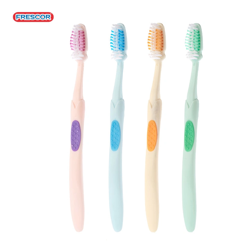 Custom Logo Oral Care PBT Bristles Material Plastic Adult Toothbrush
