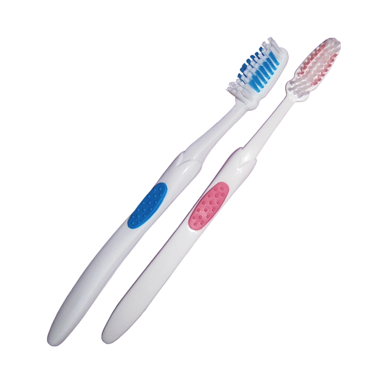Custom Logo Oral Care PBT Bristles Material Plastic Adult Toothbrush