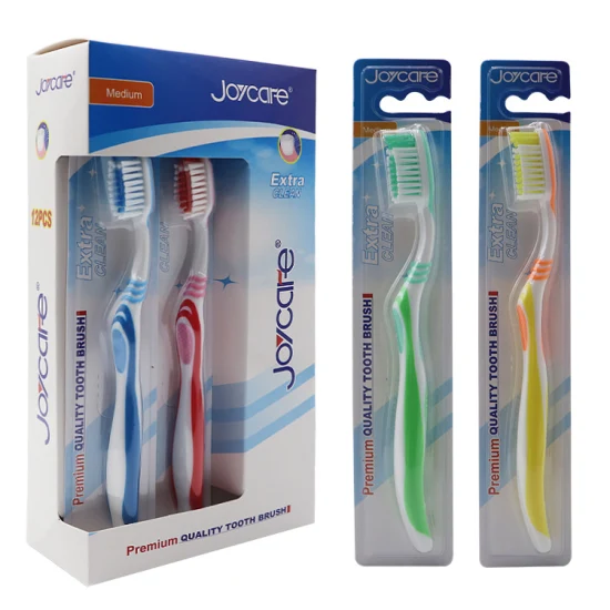 Custom Logo Tongue Scraper Nylon Bristles Adult Toothbrush